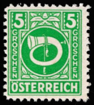 ANK 0697-0713 Posthorn 1945 complete set